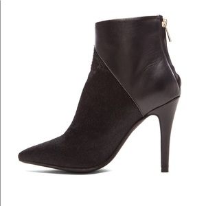 Black Jordan Cow Hair Leather Boots/Booties